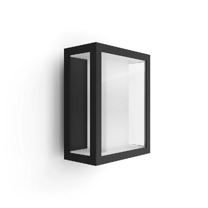 Смарт външен LED RGBW димируем аплик Philips Hue Impress WACA, 2x8W, 1200 lm, IP44, Черен - Снимка 4