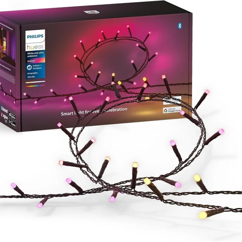 Смарт LED RGBW димируем гирлянд Philips Hue Festavia WACA, 250 лампички, 20 м, 14W, 24V