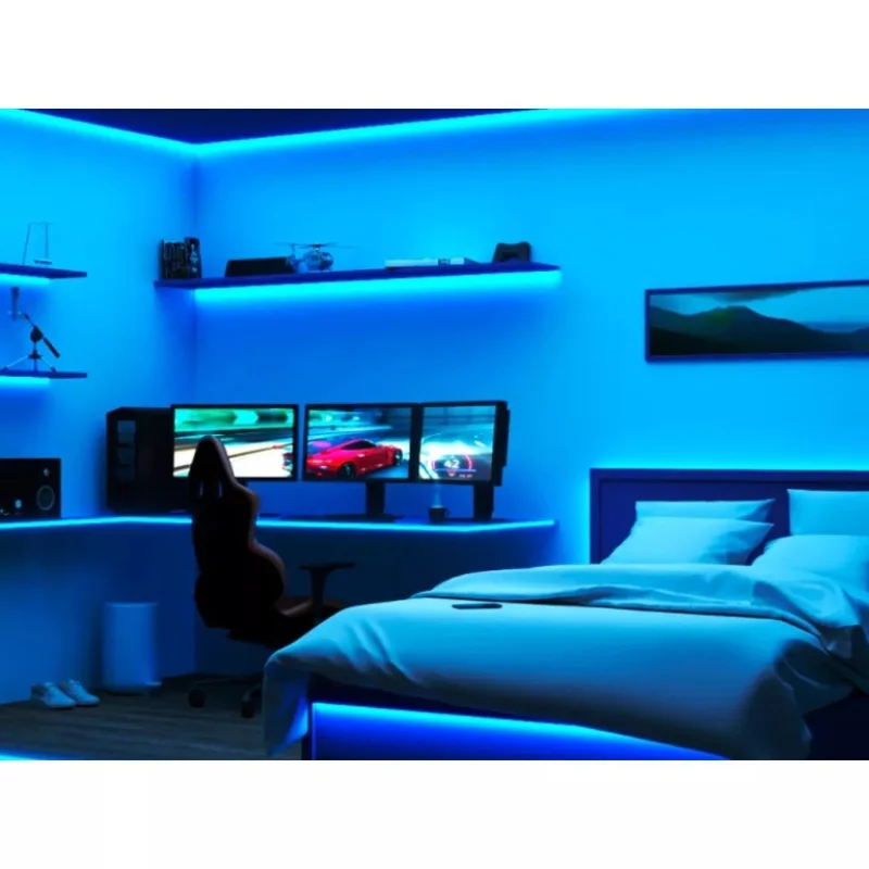 Смарт LED RGBW димируема лента WiZ Smart LED Strip 4 м, 5.3W, 1600 lm, IP65, 16 милиона цвята (BT, Zigbee, Matter, Apple Home, Google, Alexa, SmartThings) - Снимка 6