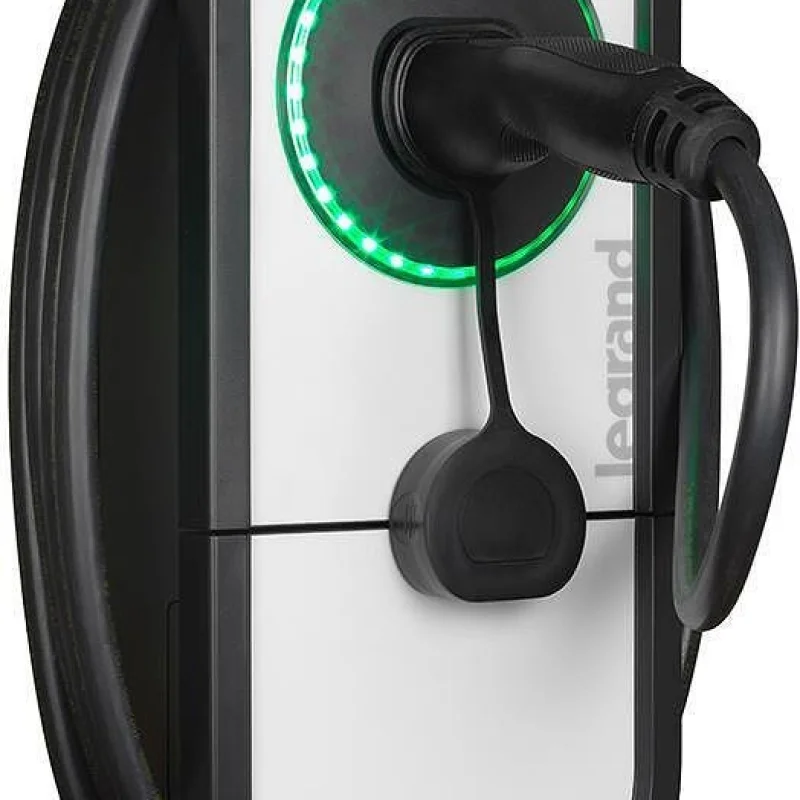 Зарядна станция за стена Green'up One 7.4 kW, 1P 32A, с кабел 5m и конектор Type 2, IP54 IK10, Legrand