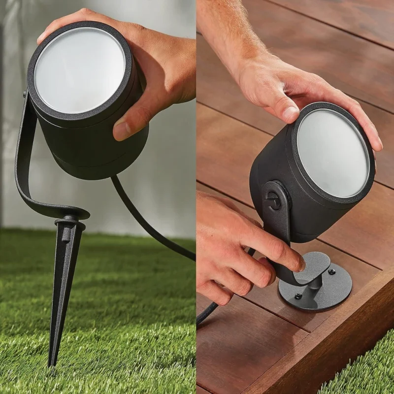 Смарт външен LED RGBW димируем спот Philips Hue Lily XL WACA, 15W, 1050 lm, IP65, E27, Черен - Снимка 7