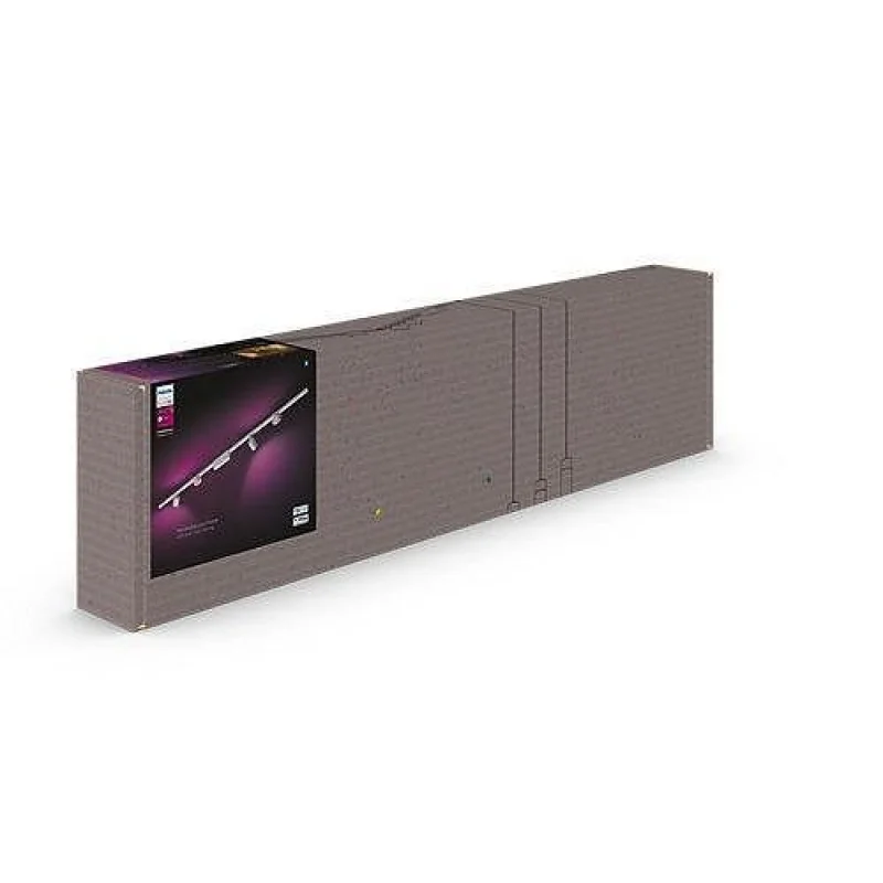 Смарт LED RGBW димируем сет Philips Hue Perifo WACA, 2x1 м шини + 4 спота, 20.8W, 2040 lm, IP20, Бял/Черен (Цвят: Черен) - Снимка 9