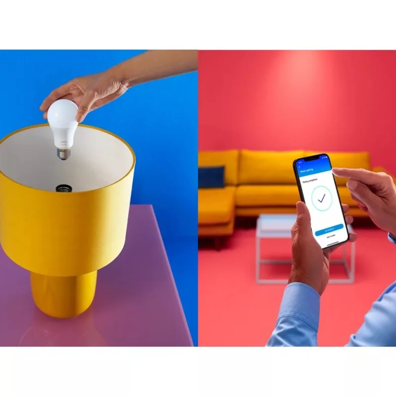 Смарт LED RGBW димируема крушка WiZ Smart Bulb 8.8W, 2452 lm, E27, 16 милиона цвята (BT, Zigbee, Matter, Apple Home, Google, Alexa, SmartThings) - Снимка 5