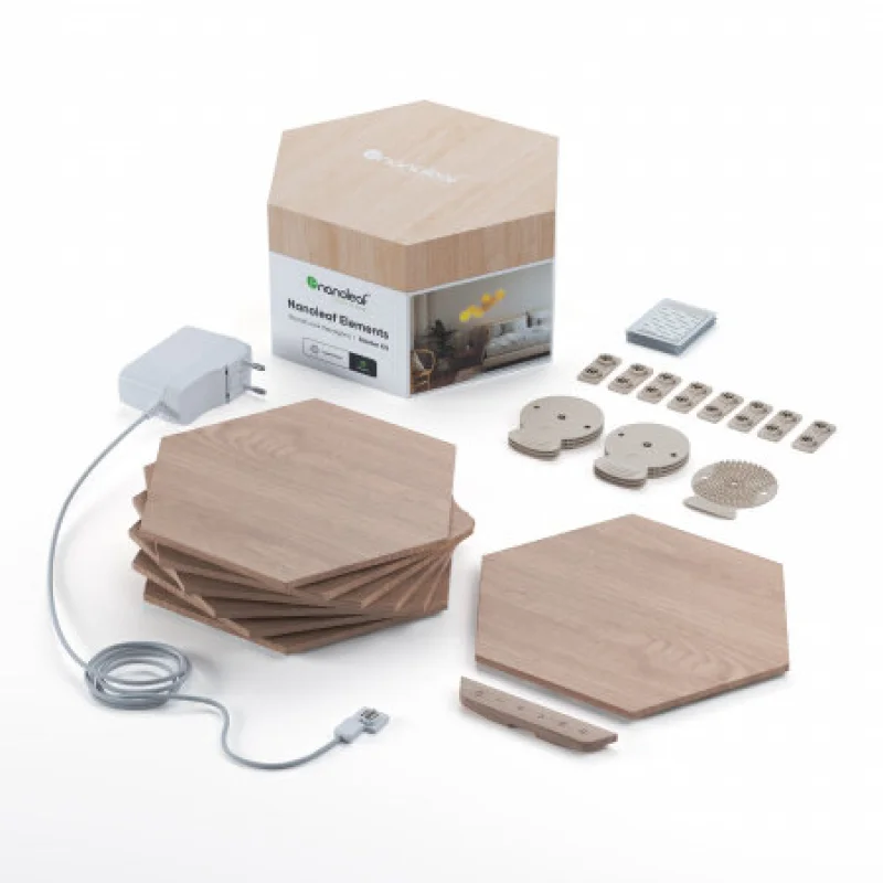 Светлинни панели Nanoleaf Elements Hexagon Smarter Kit: 7 панела (HomeKit)