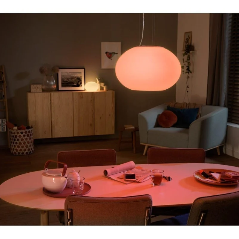 Смарт LED RGBW димируема висяща лампа за таван Philips Hue Flourish WACA, 39.5W, 2750 lm - Снимка 4