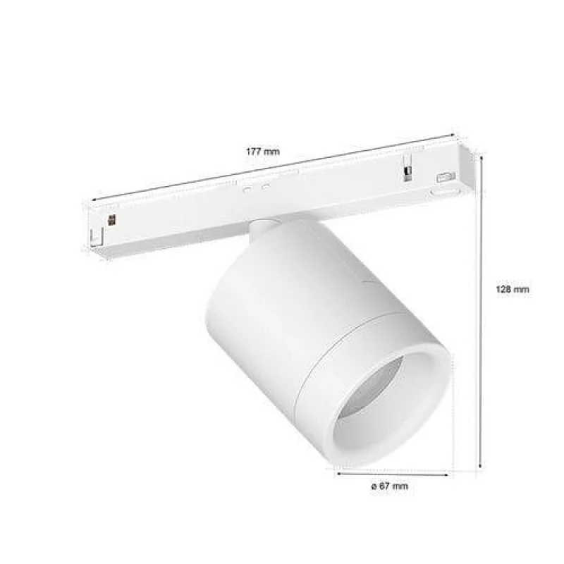 Смарт LED RGBW димируем прожектор Philips Hue Perifo WACA, 24V, 5.3W, 510 lm, E27, IP20, Бял - Снимка 2
