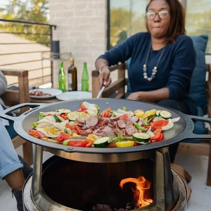 Чугунен вок Solo Stove Cast Iron Wok Top + Hub (Модел: Ranger) - Снимка 5