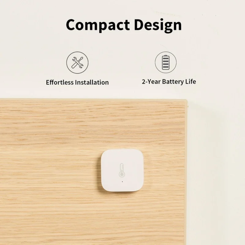 Сензор за температура и влажност Aqara Temperature and Humidity Sensor T1 Zigbee 3.0 - Снимка 5