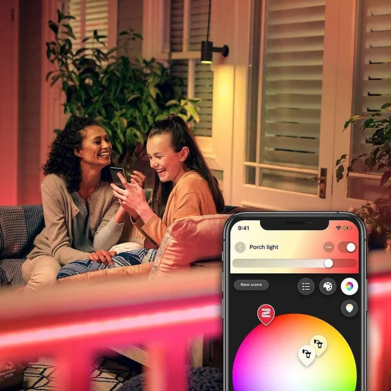 Смарт външна RGBW LED димируема лента Philips Hue WACA, 5 м, 37.5W, 3250 lm, IP67 - Снимка 14
