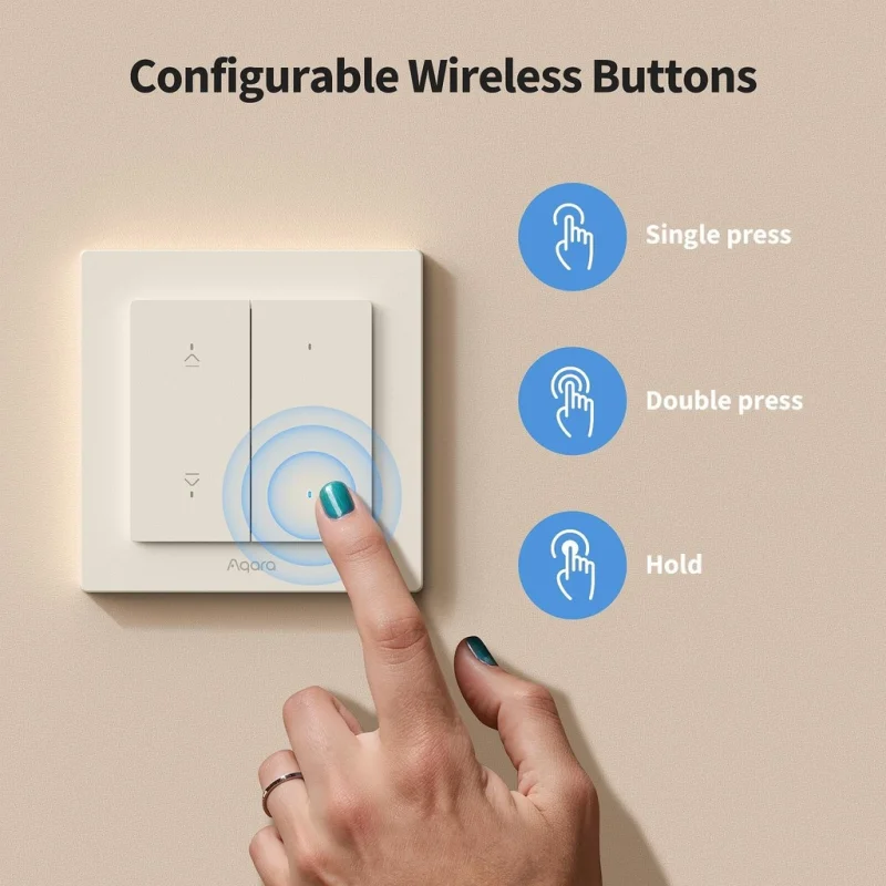 Смарт ключ за щори Aqara Shutter Switch H2 EU - Снимка 11