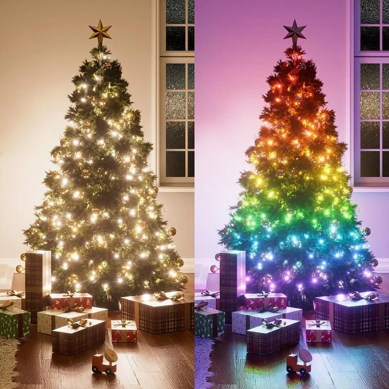 Смарт коледни лампички Nanoleaf Essentials Smart Holiday String Lights, 20м Starter Kit - Снимка 3