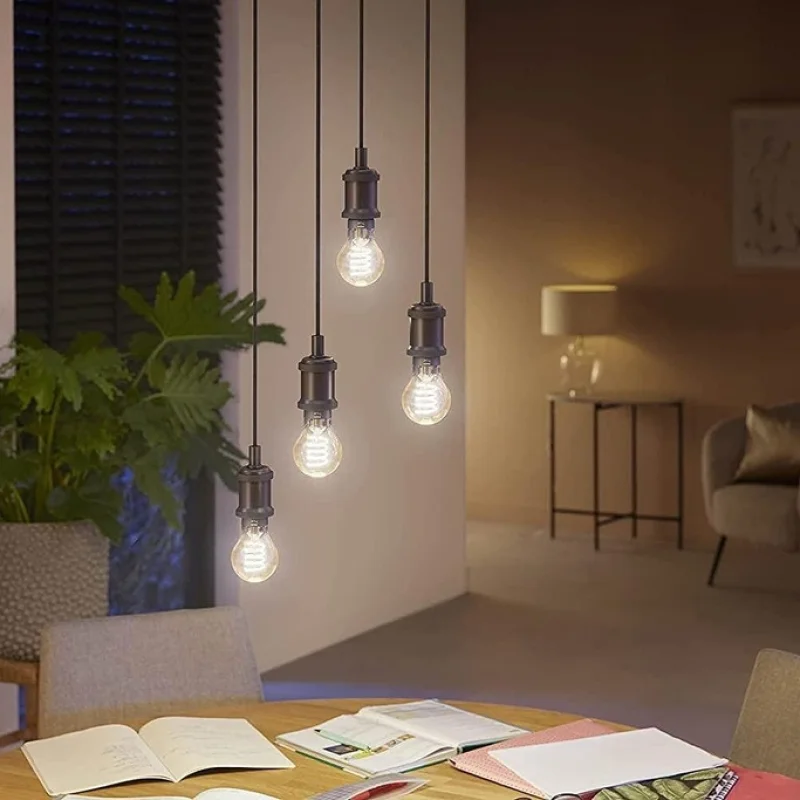 Смарт LED димируема vintage крушка Philips Hue Filament Globe, E27, 7W, 550 lm (BT, Zigbee, HomeKit, Google, Alexa, SmartThings) - Снимка 3