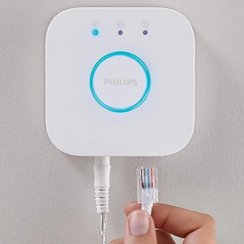 Смарт хъб Philips Hue Bridge EU (BT, Zigbee, Matter, HomeKit, Google, Alexa, SmartThings) - Снимка 3