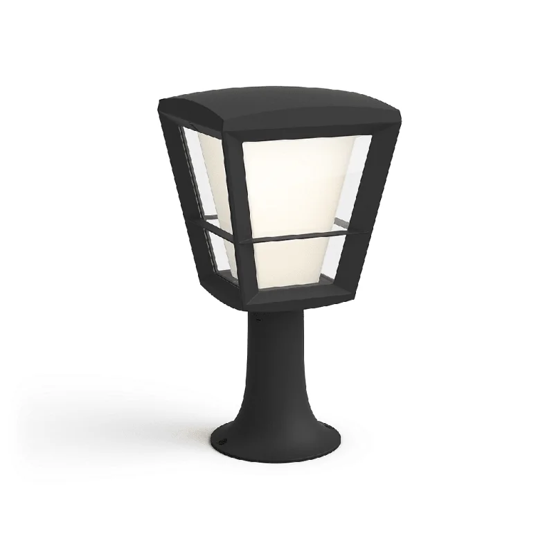 Смарт градинска LED RGBW димируема лампа Philips Hue Econic + Hue Bridge, 32.2 см, 15W, 1150 lm, IP44, Черна - Снимка 12