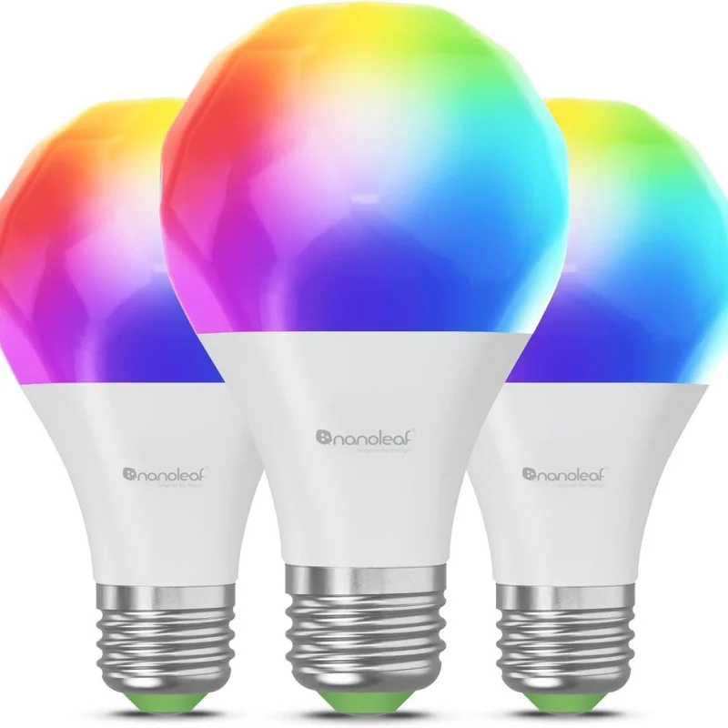Сет от 3 смарт LED крушки Nanoleaf Essentials Matter A60 E27 - Снимка 3