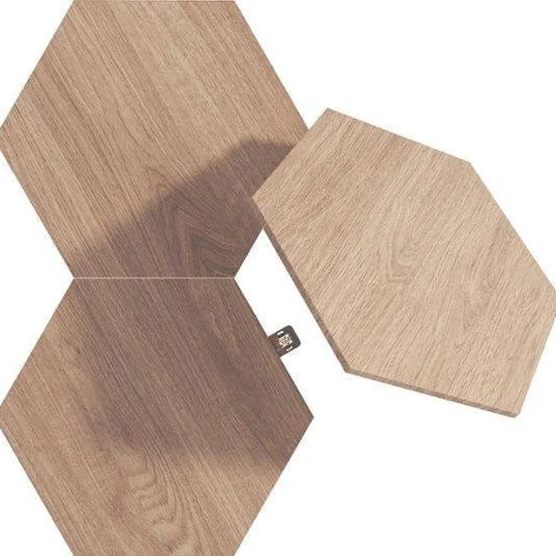 Светлинни панели Nanoleaf Elements Wood Hexagons – Разширителен пакет: 3 панела - Снимка 2