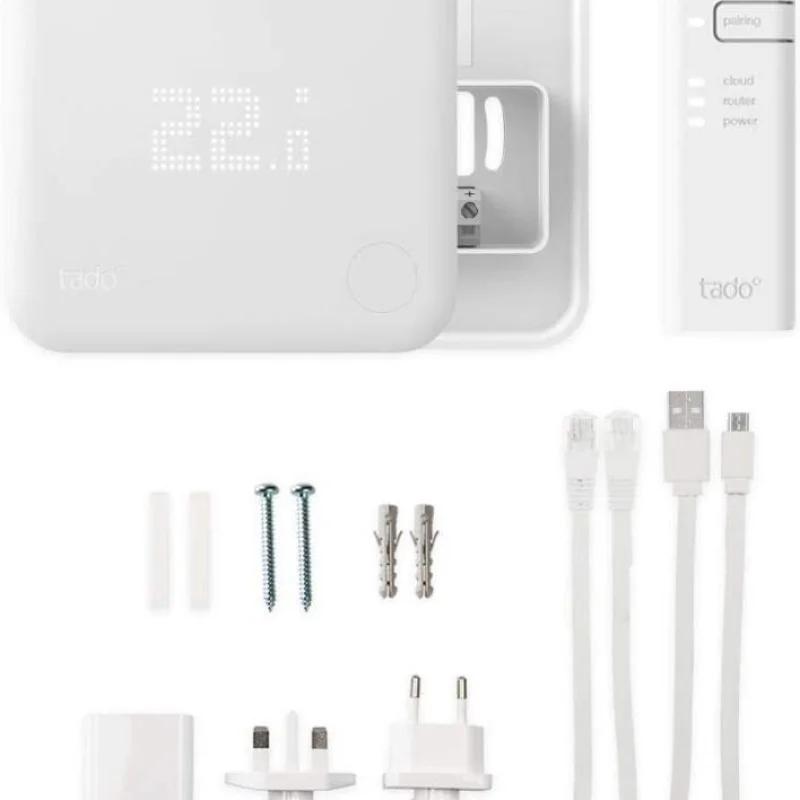 Стартов пакет за подово/централно отопление Tado° Wired Smart Thermostat V3+ - Снимка 5