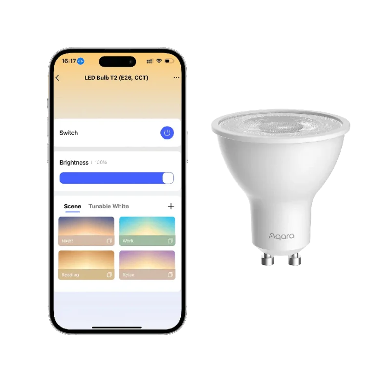 Смарт крушка Aqara LED BULB T2 - GU10, White Ambience (Homekit, Google, Alexa) - Снимка 2