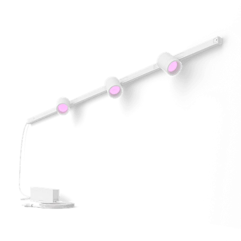 Смарт LED RGBW димируем сет Philips Hue Perifo WACA, шина 1.5 м + 3 спота, 15.9W, 2040 lm, IP20, Бял/Черен (Цвят: Бял) - Снимка 6