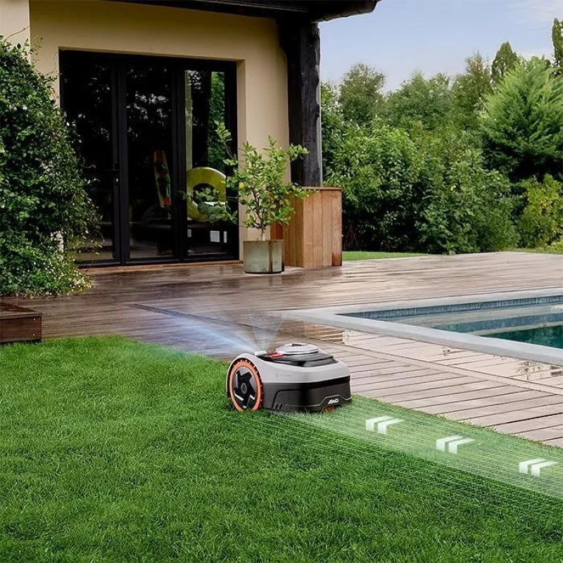 Смарт безкабелна косачка робот SEGWAY NAVIMOW I210 AWD 4G за до 1000 м2, AI навигация, GPS, камера, IP66 (BT, Wi-Fi, Alexa, Google) - Снимка 20