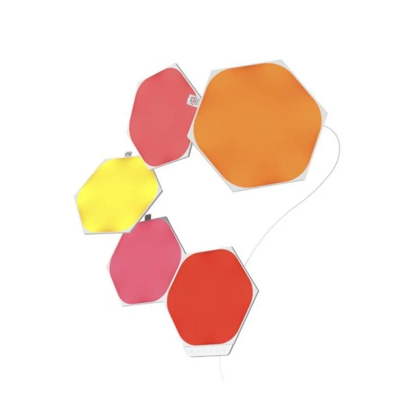 Светлинни панели Nanoleaf Shapes Hexagons Starter Kit Mini: 5 панела (HomeKit)