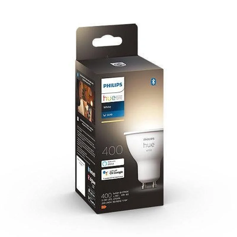 Смарт LED димируеми лунички Philips Hue White Ambiance, 2 бр., 4.2W, 400 lm, GU10, 2100-6500K