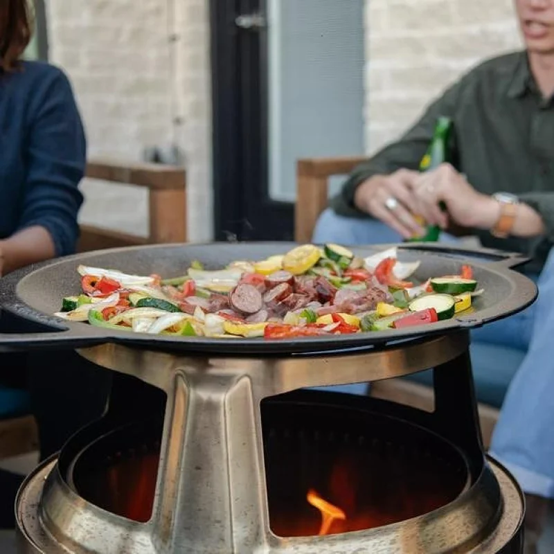 Чугунен вок Solo Stove Cast Iron Wok Top + Hub (Модел: Bonfire) - Снимка 2