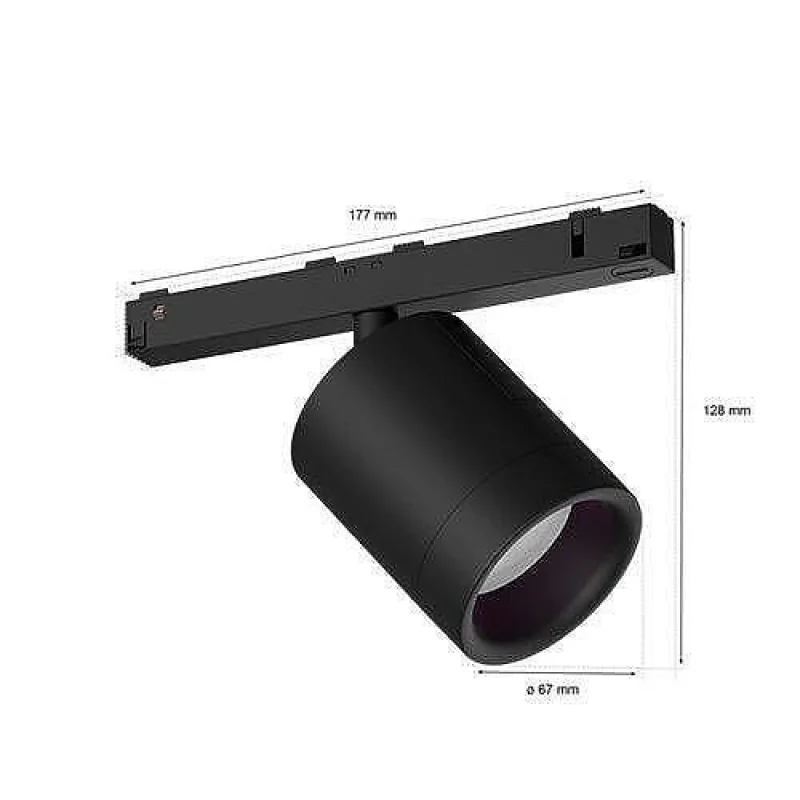 Смарт LED RGBW димируем прожектор Philips HUE Perifo WACA, черен, метал, 24V, 5.3W, 510 lm, IP20, бяла/цветна светлина, 16 милиона цвята (BT, Zigbee, HomeKit, Google, Alexa, SmartThings) - Снимка 2