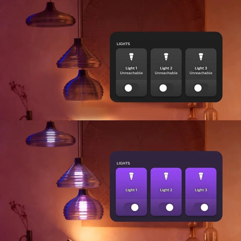 Смарт суич модул за стенен ключ Philips Hue Wall Switch Module, 2 бр. - Снимка 7