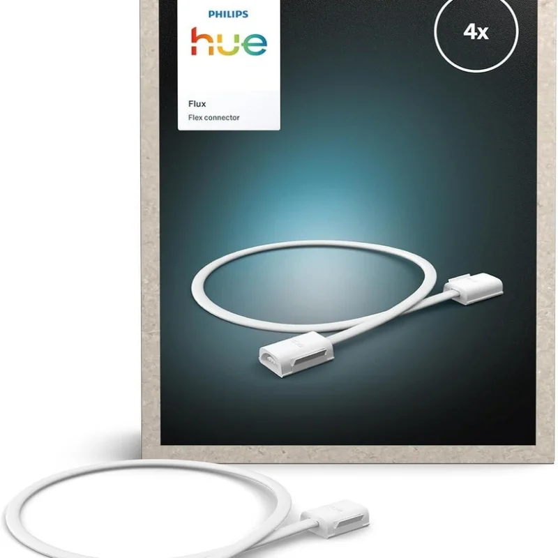 Гъвкав кабел - конектор за смарт LED RGBIC димируема лента Hue Flux, 4 бр. х 50 см.
