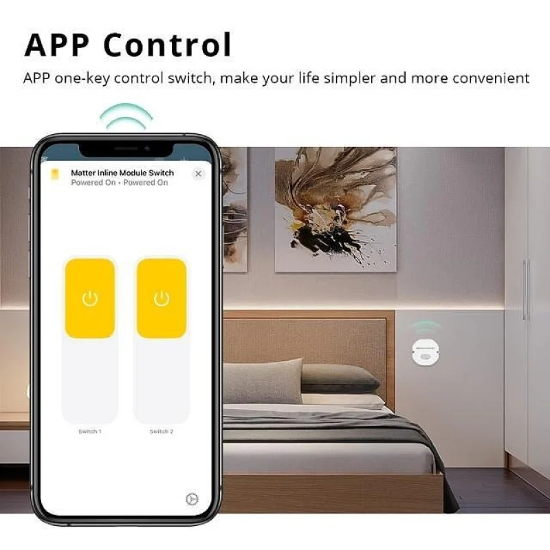 Zemismart Смарт Двуканално Реле -  Matter over WiFi - Снимка 4
