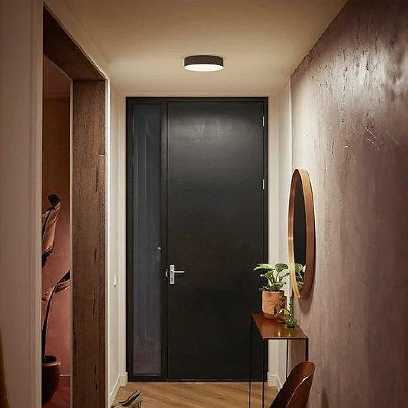 Смарт LED димируема плафониера Philips Hue Enrave S, 26.1 см, 9.6W, 1220 lm, бяла светлина 2200-6500K, Бяла/Черна (Цвят: Бял) - Снимка 10