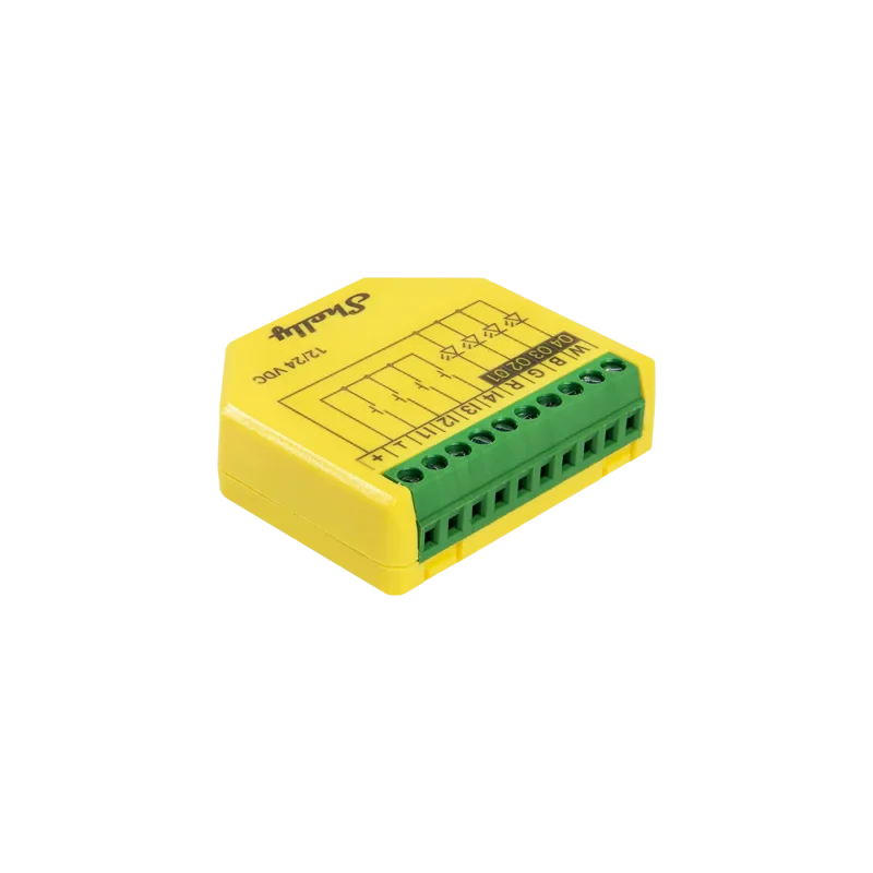 Смарт димер за LED ленти Shelly Plus RGBW PM, Wi-Fi