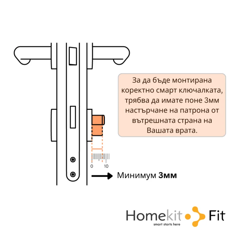 Смарт ключалка Aqara U200 Lite, черна - Снимка 5