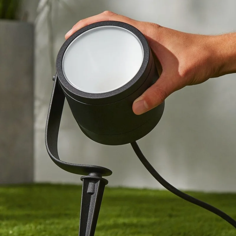 Смарт външен LED RGBW димируем спот Philips Hue Lily XL WACA, 15W, 1050 lm, IP65, E27, Черен - Снимка 5