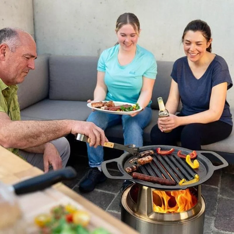 Чугунена грил скара Solo Stove Cast Iron Grill Top + Hub (Модел: Ranger) - Снимка 11