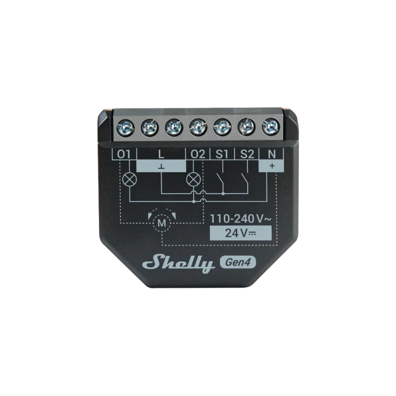 Смарт реле Shelly 2PM Gen4 двуканално - Снимка 2