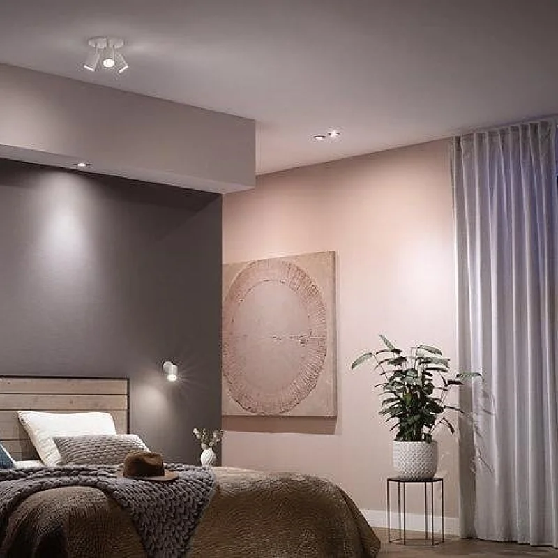 Смарт сет димируеми LED лунички Philips Hue White Ambiance, 3 бр., 4.2W, 400 lm, GU10, 2100-6500K - Снимка 3