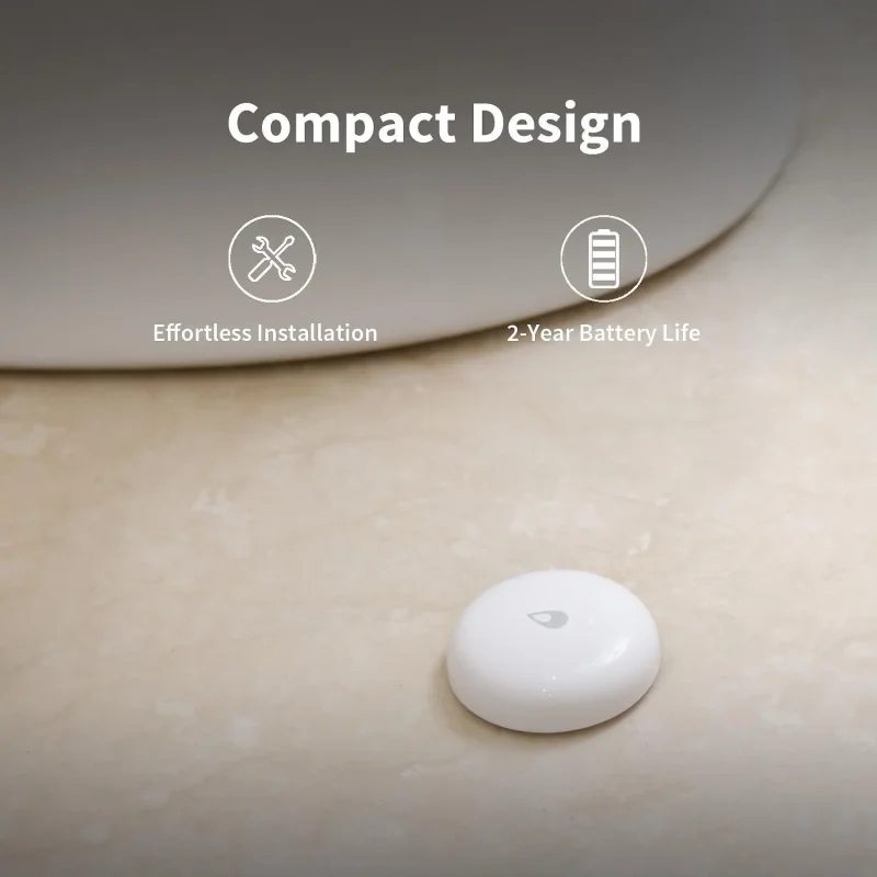 Сензор за наводнения и течове Aqara Water Leak Sensor T1 Zigbee 3.0 - Снимка 3