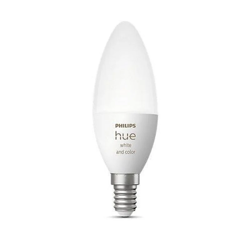 Смарт LED RGBW димируема крушка Philips Hue, 5.3W, 470 lm, E14 - Снимка 6
