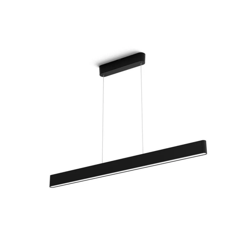 Смарт LED RGBW димируем полилей Philips Hue Ensis WACA, 129.8 см, 79W, 6000 lm, Бял/Черен (Цвят: Черен) - Снимка 7