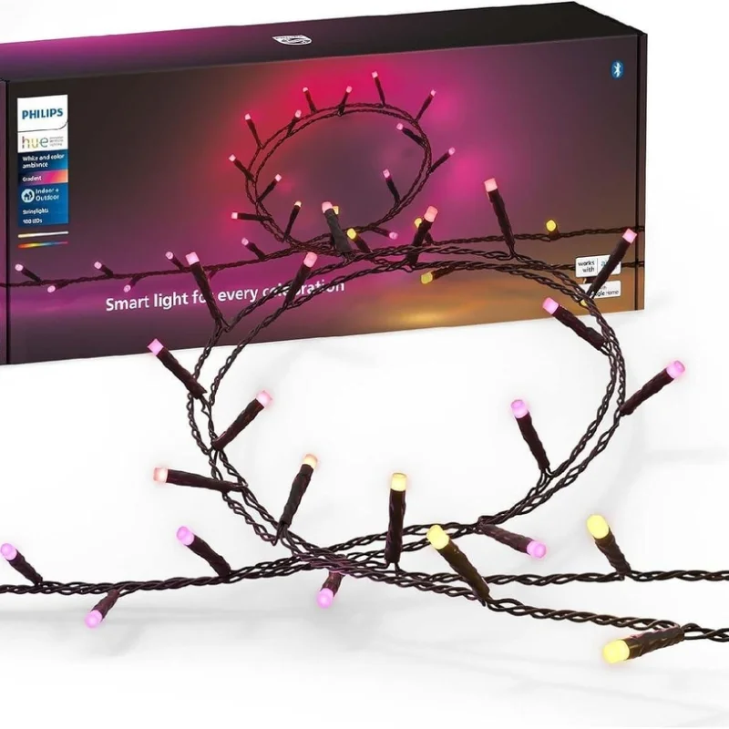 Смарт LED RGBW димируем гирлянд Philips Hue Festavia WACA, 500 лампички, 40 м, 28W, 24V