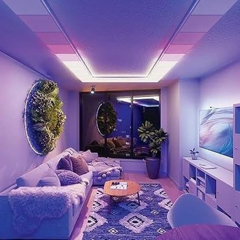 Смарт панел за осветление Nanoleaf Skylight Expansion Pack add - on (1 Panel) - Снимка 6