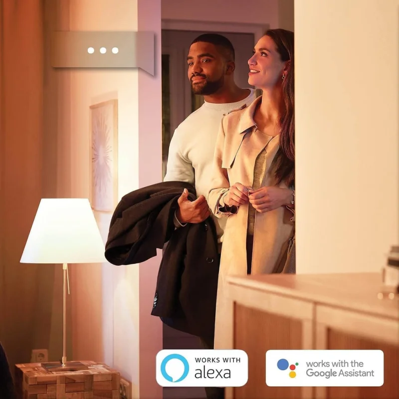 Смарт LED димируема крушка Philips Hue P45, 5.7W, 470 lm, E14, топла бяла 2700K - Снимка 5