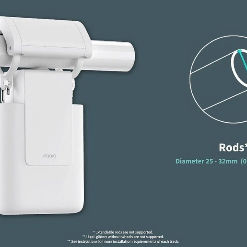 Смарт мотор за пердета Aqara Curtain Driver E1 (монтаж: AQARA CURTAIN DRIVER E1 ROD VERSION (CM-M01)) - Снимка 7