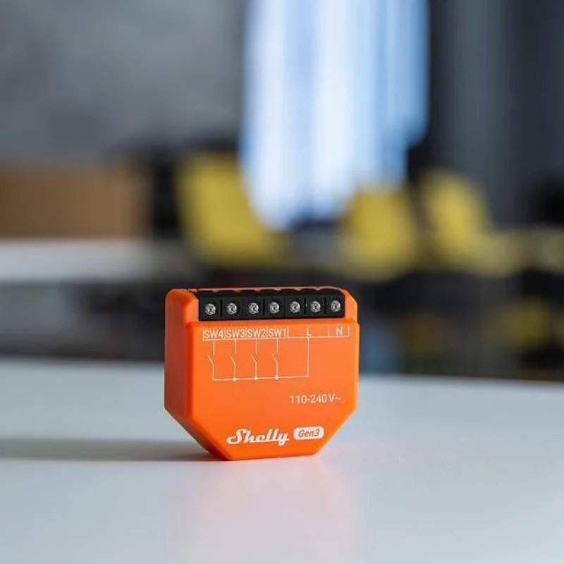 Смарт Wi-Fi реле Shelly i4 Gen3 с 4 входа - Снимка 2