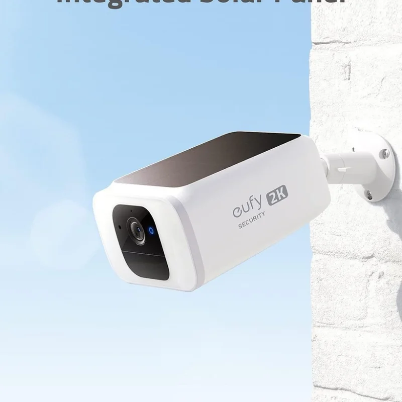 Соларна външна охранителна камера Eufy SoloCam S40, 2K, IP67, бяла - Снимка 2