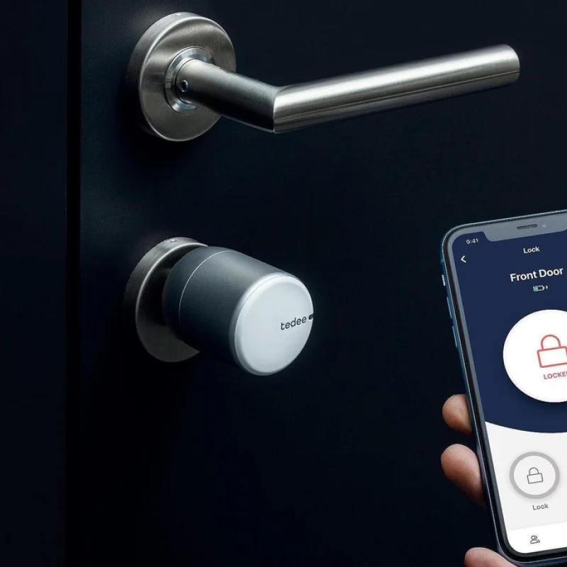 Смарт ключалка Tedee Pro, черна (Apple HomeKit) (Цвят: Сив) - Снимка 14