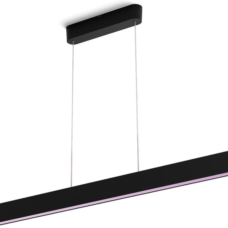 Смарт LED RGBW димируем полилей Philips Hue Ensis WACA, 129.8 см, 79W, 6000 lm, Бял/Черен (Цвят: Бял) - Снимка 14