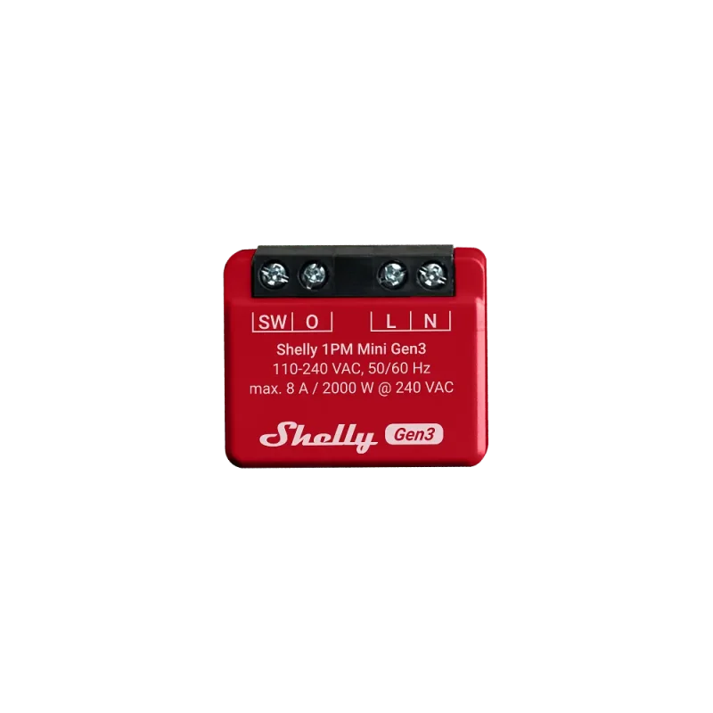 Смарт Wi-Fi измервателно реле Shelly Mini 1PM Gen3